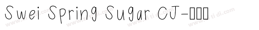 Swei Spring Sugar CJ字体转换